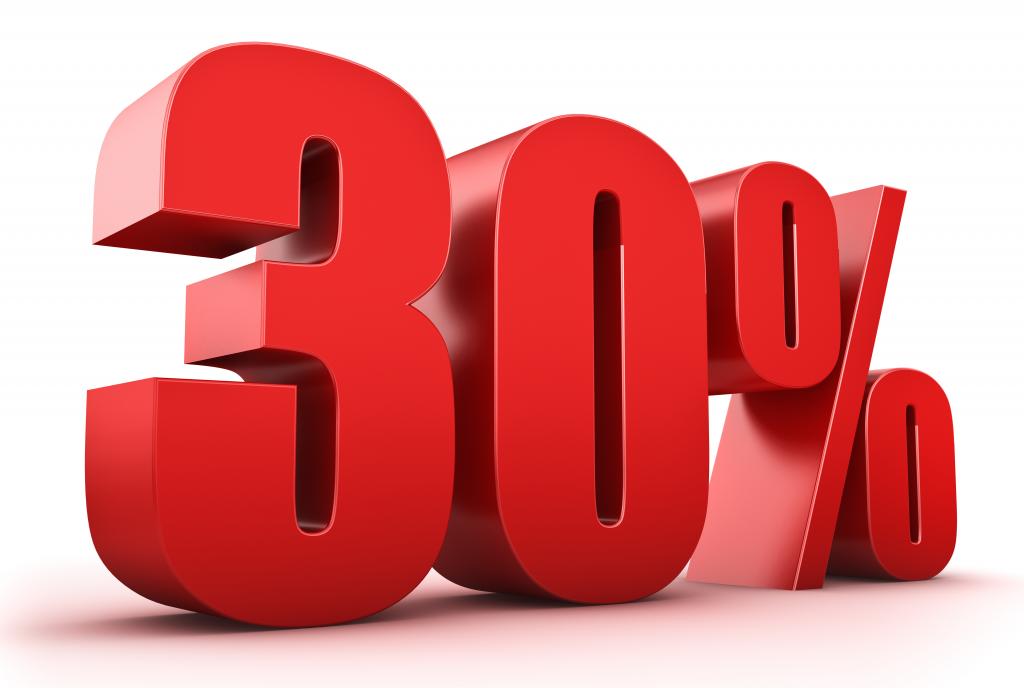 30% sleva už jen dnes a zítra