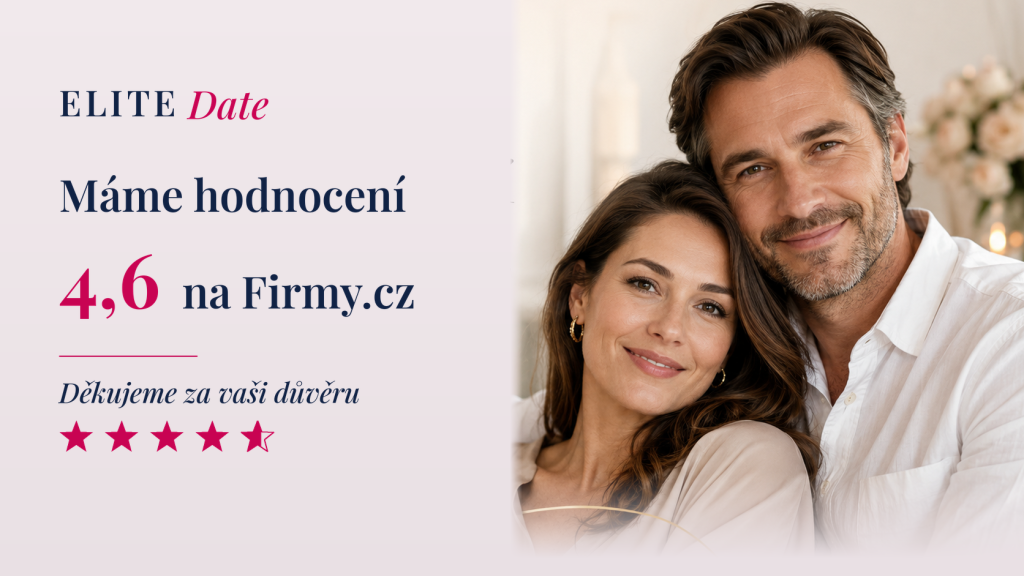 Češi dali ELITE Date 4,6/5 na Firmy.cz. Proč téhle seznamce tolik věří?