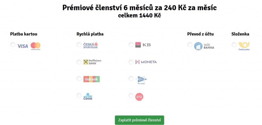 Za jak dlouho budu moci plně využívat svůj profil při zaplacení prémiového členství?